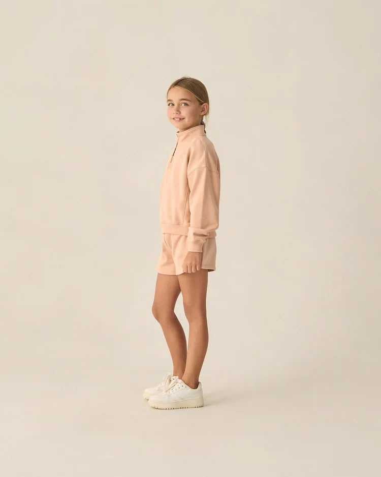 Half Zip Sweatshirt | Melon | Rylee & Cru