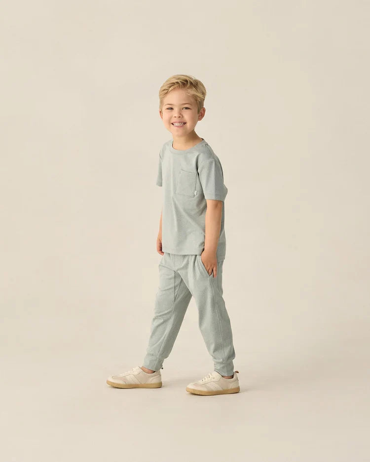 Century Tech Jogger | Heathered Sea Green | Rylee & Cru
