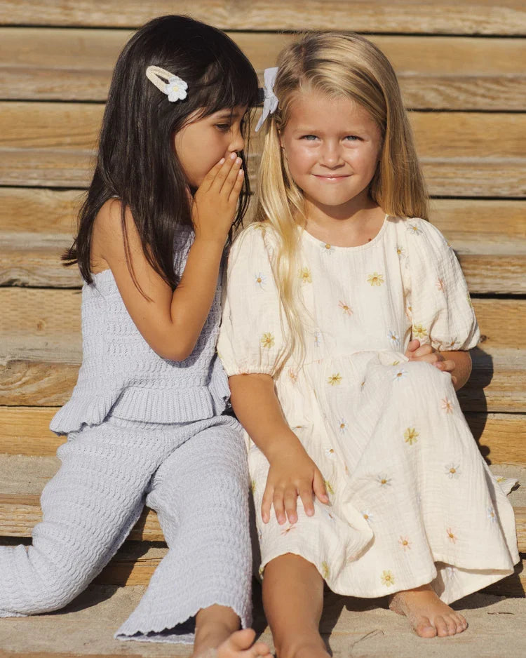 Marley Dress | Embroidered Daisies | Rylee & Cru