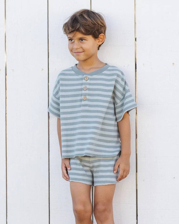 Summer Waffle Set | Sea Green Stripe | Rylee & Cru