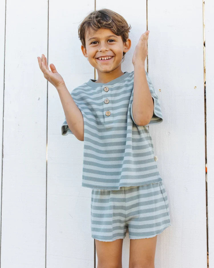 Summer Waffle Set | Sea Green Stripe | Rylee & Cru