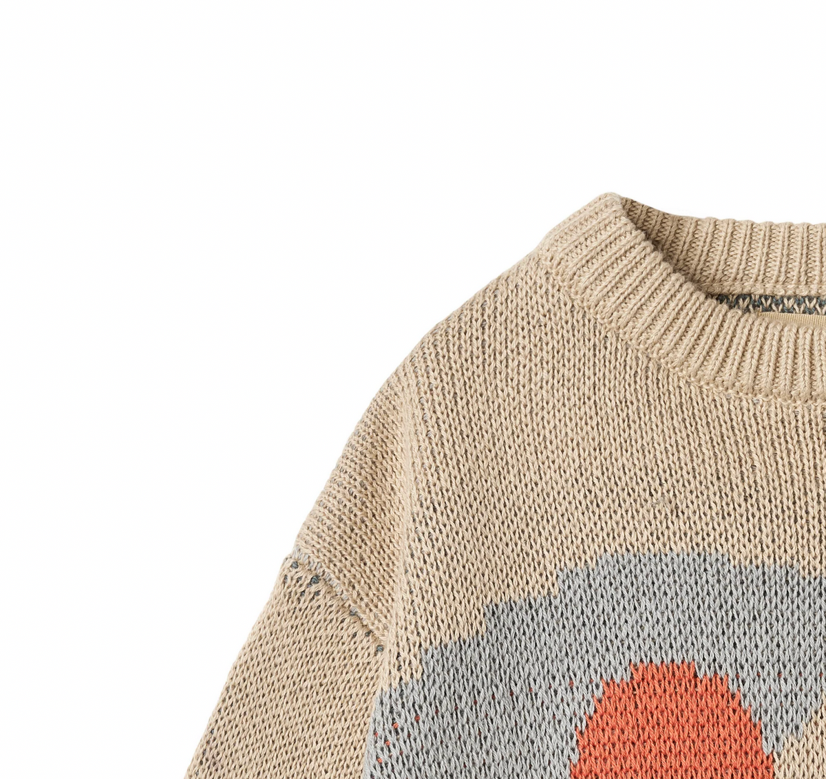 Jaquard Pullover William | Warm Sand | Wheat Clothing