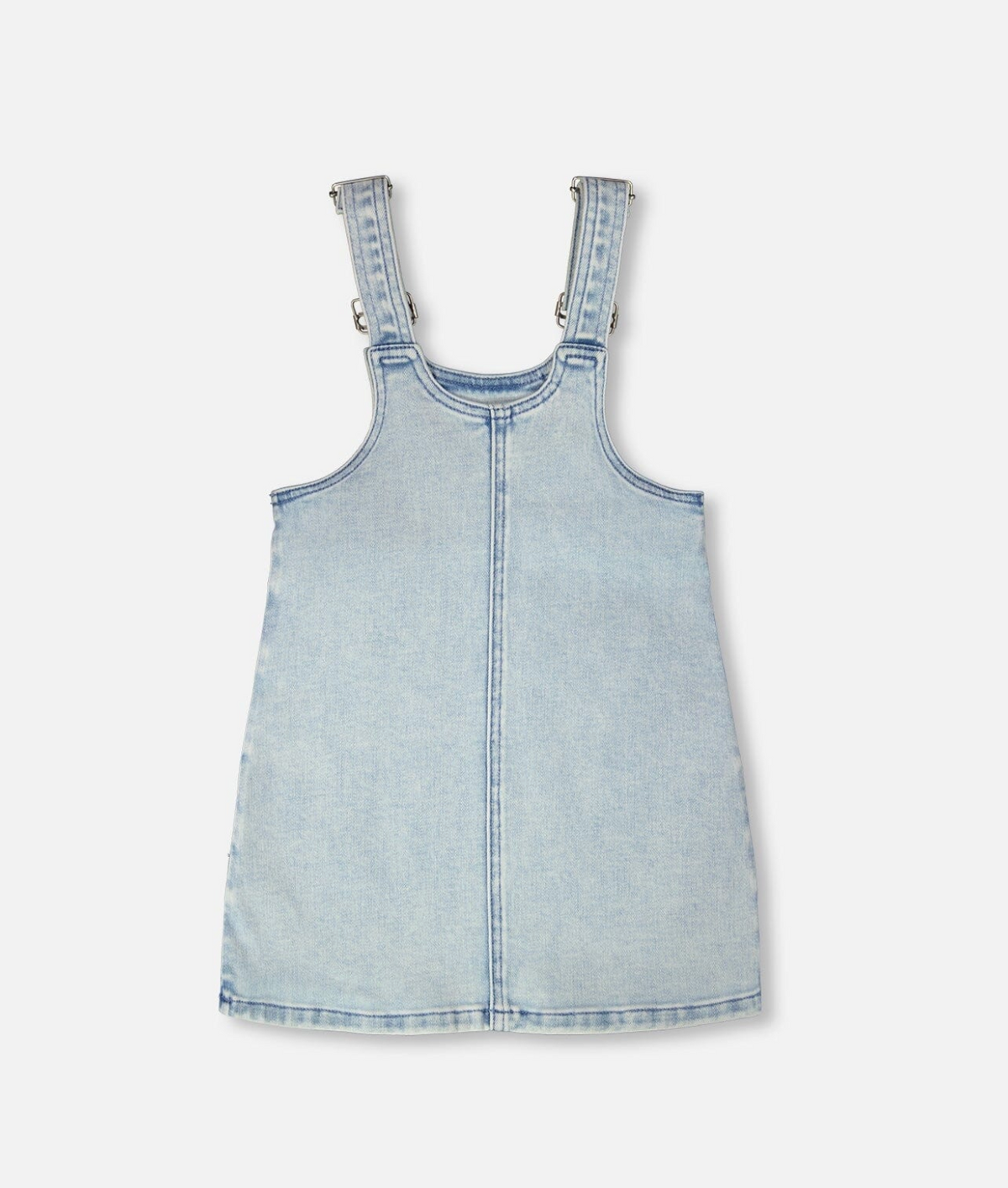 Denim Overall Dress | Light Blue Denim | Deux par Deux