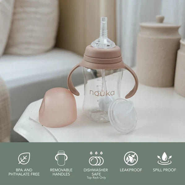 Transitional Sippy/Weighted Straw Cup | noüka | Wave