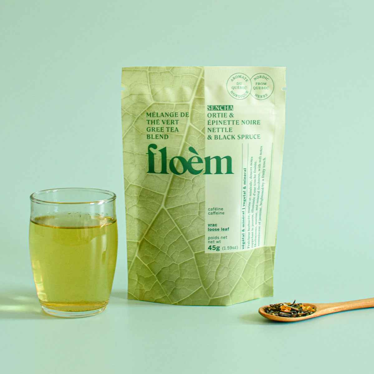 Thé en vrac - Thé vert Sencha, Ortie & Épinette noire