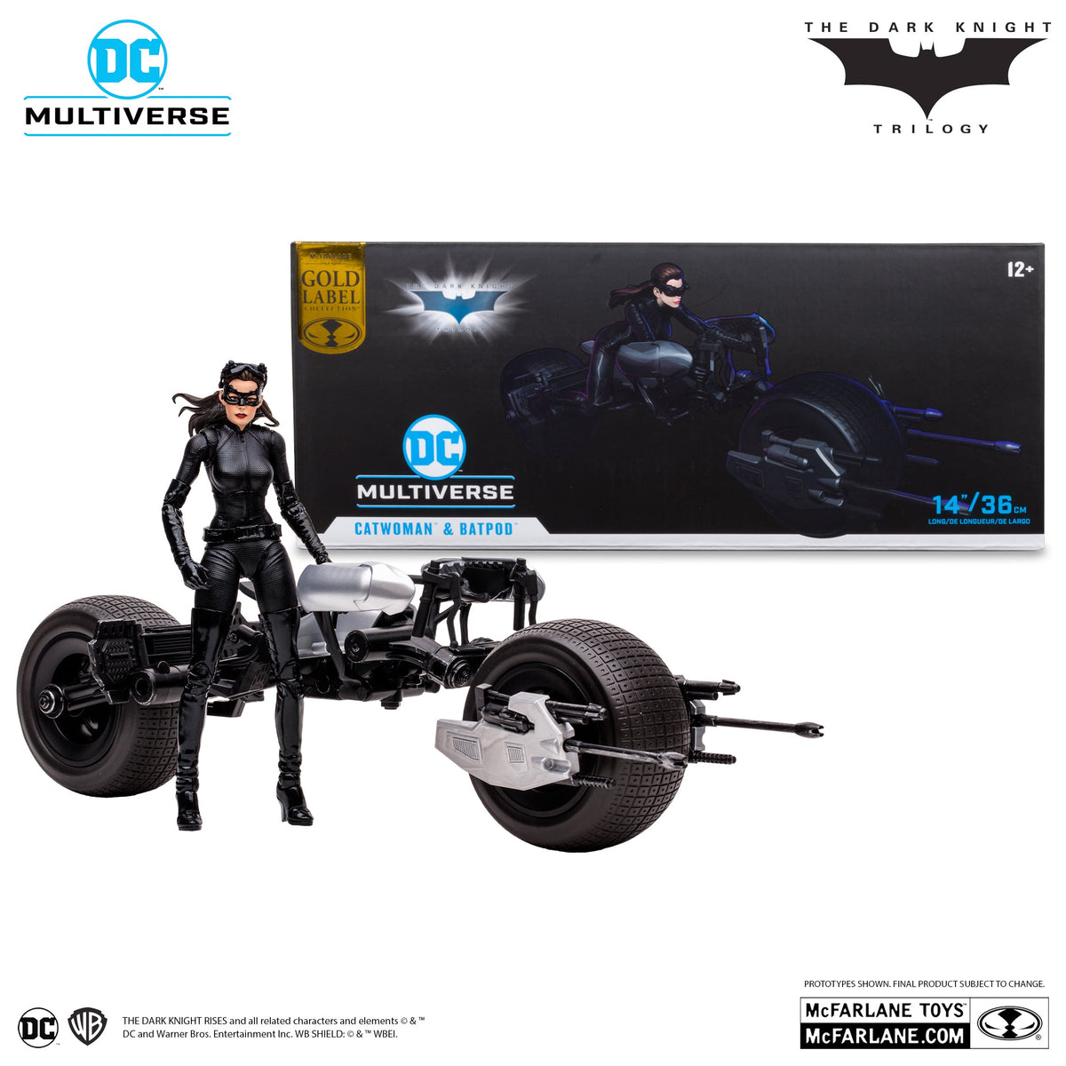 Catwoman and Batpod - The Dark Knight Rises - Exclusive Gold Label