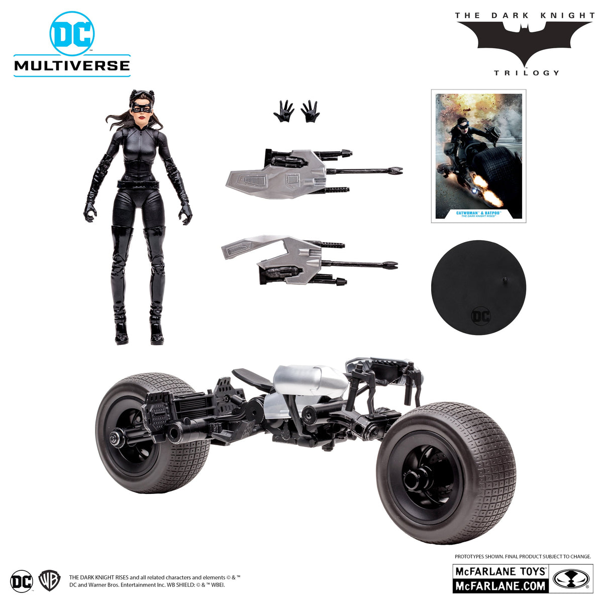 Catwoman and Batpod - The Dark Knight Rises - Exclusive Gold Label