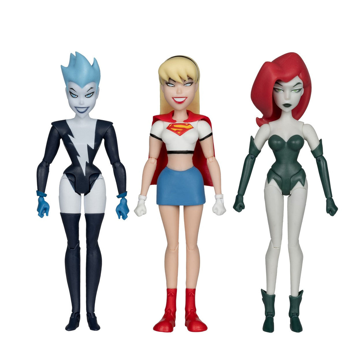 The New Batman Adventures Poison Ivy Live Wire Supergirl (Girls' Night Out) 3 pack Gold Label