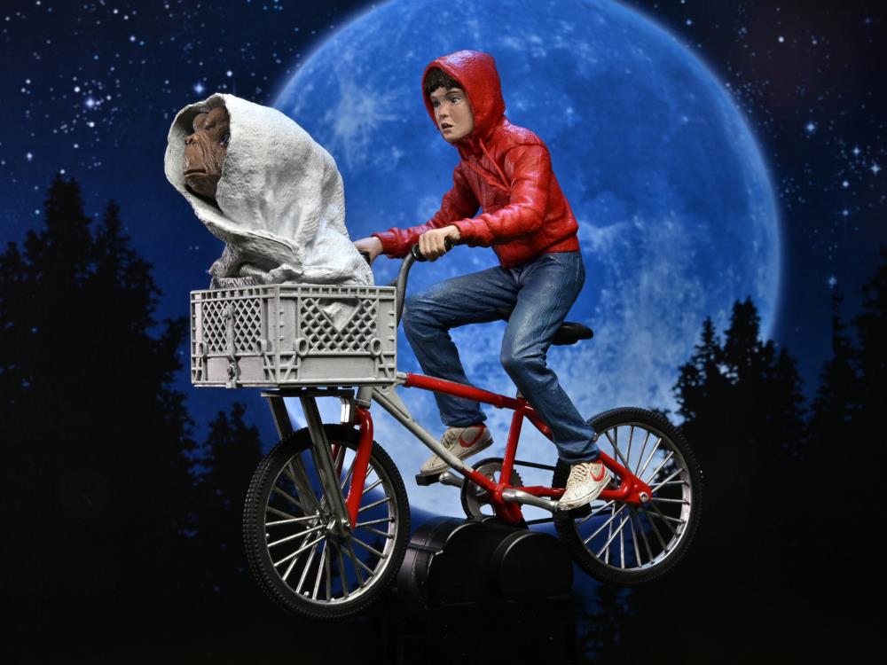 E.T. 40th Anniversary Elliot & E.T. on Bicycle 7" Scale Figure