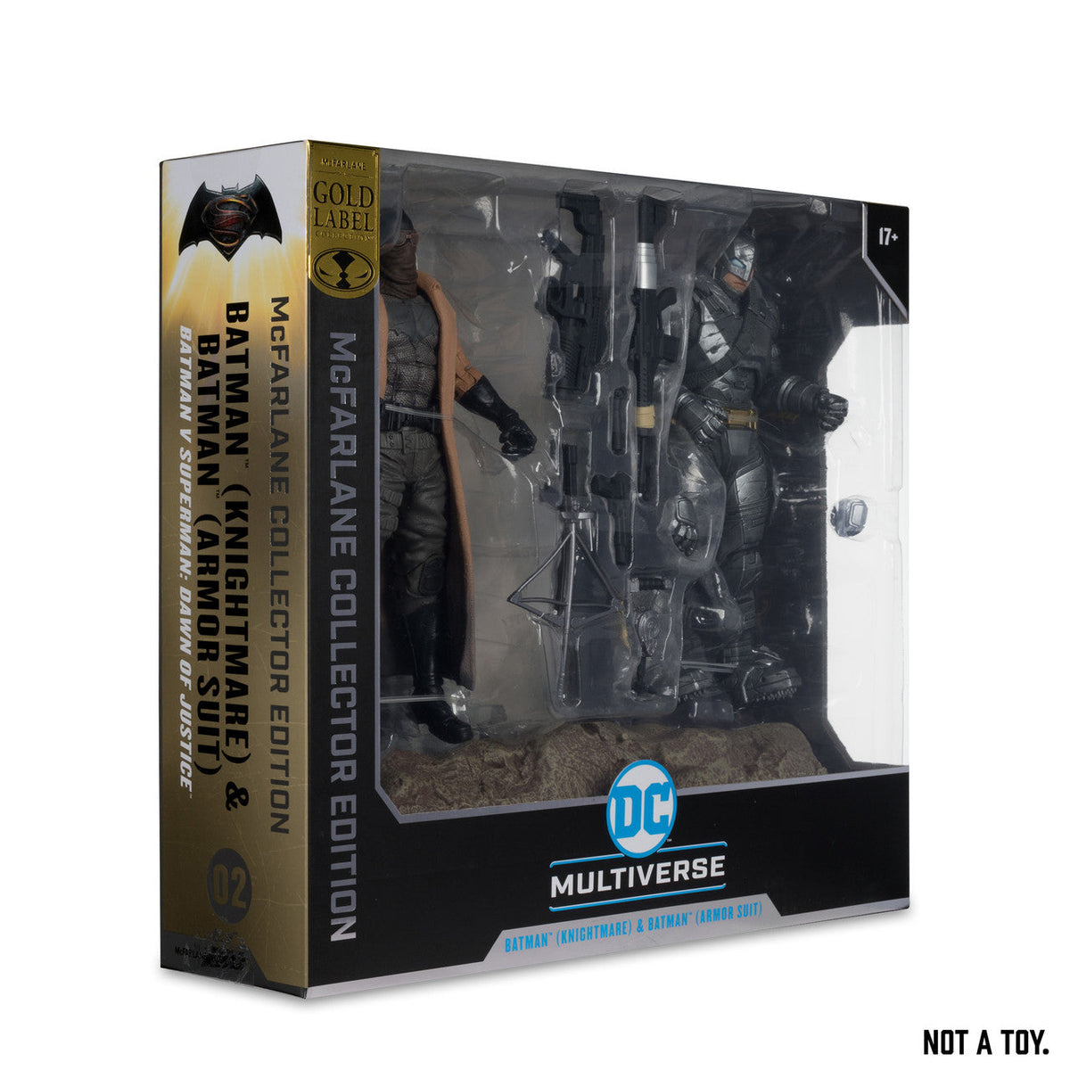 Batman Knightmare & Batman Armor Suit (Batman v Superman: Dawn of Justice) 2-Pack Gold Label