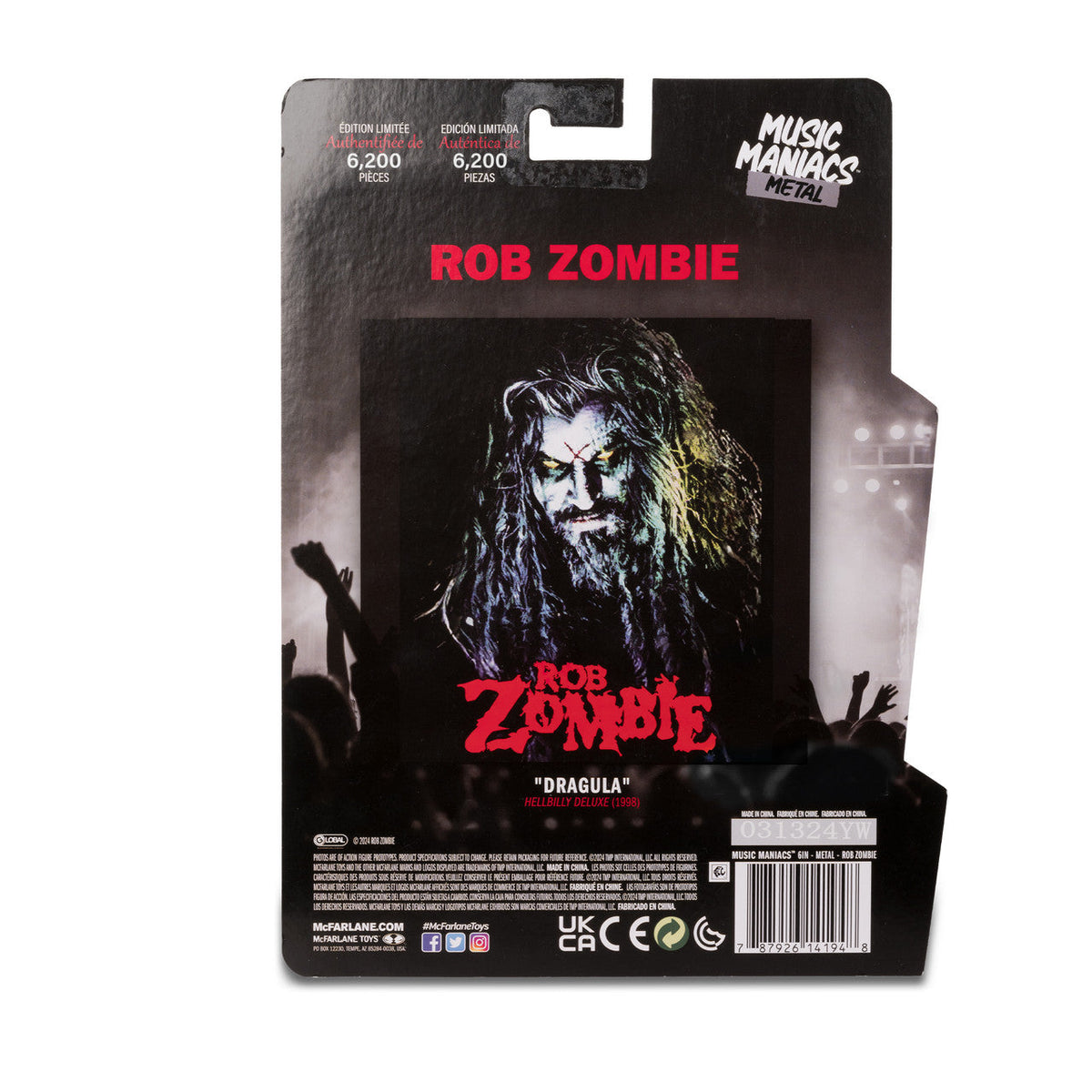 Rob Zombie (Music Maniacs: Metal) 6" Figure