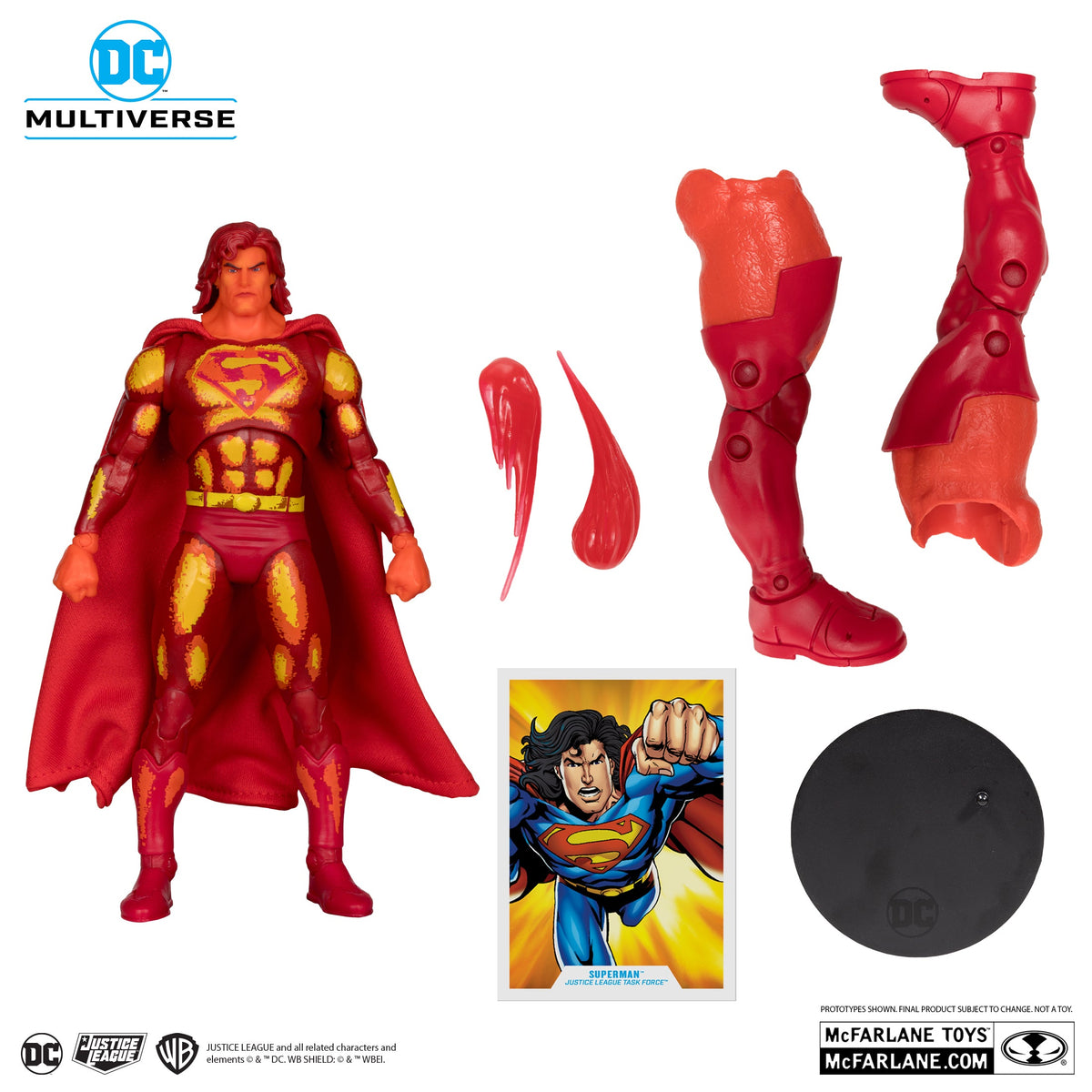 Justice League Task Force DC Multiverse Superman Action Figure - Collect to Build: Darkseid - Platinum / Chase