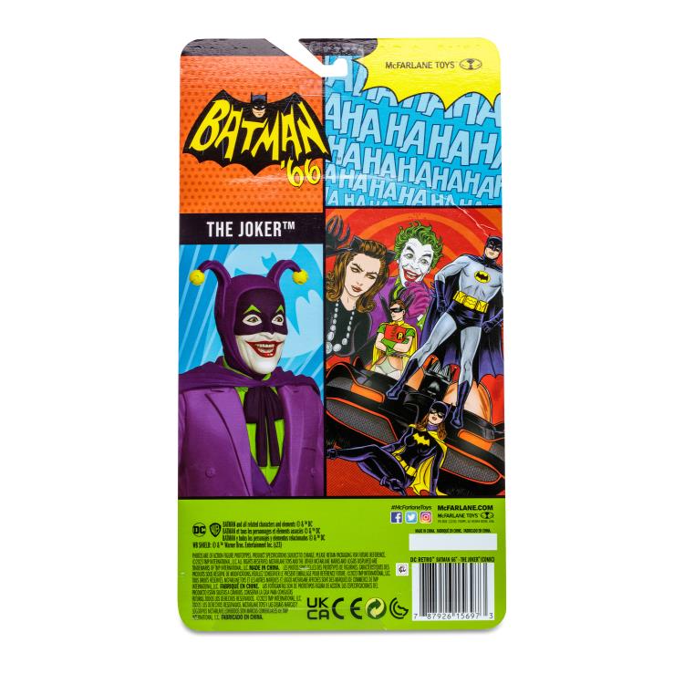 McFarlane Toys DC Batman 1966 Retro Series The Joker Action Figure [Comic]