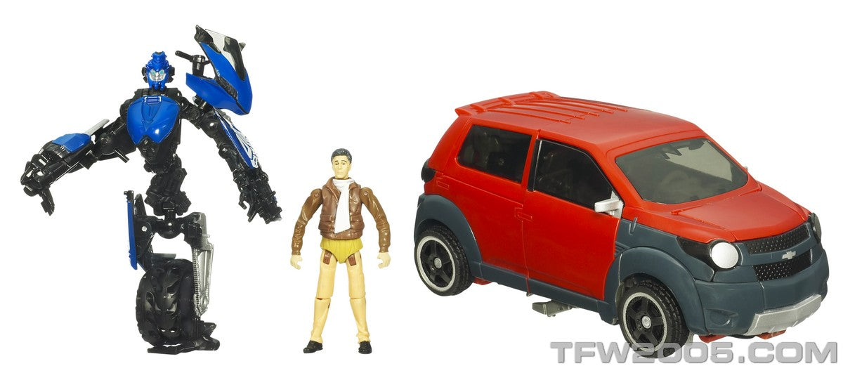 Transformers Movie - Revenge of the Fallen (ROTF) Human Alliance: Mudflap with Chromia and Agent Simmons