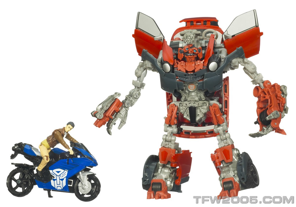 Transformers Movie - Revenge of the Fallen (ROTF) Human Alliance: Mudflap with Chromia and Agent Simmons