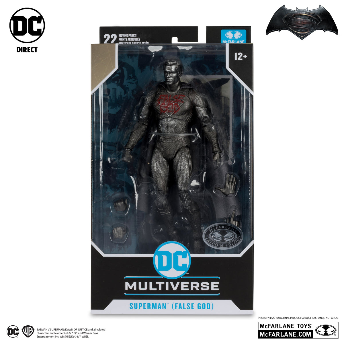Batman v Superman: Dawn of Justice DC Multiverse - Superman (False God) - Chase / Platinum
