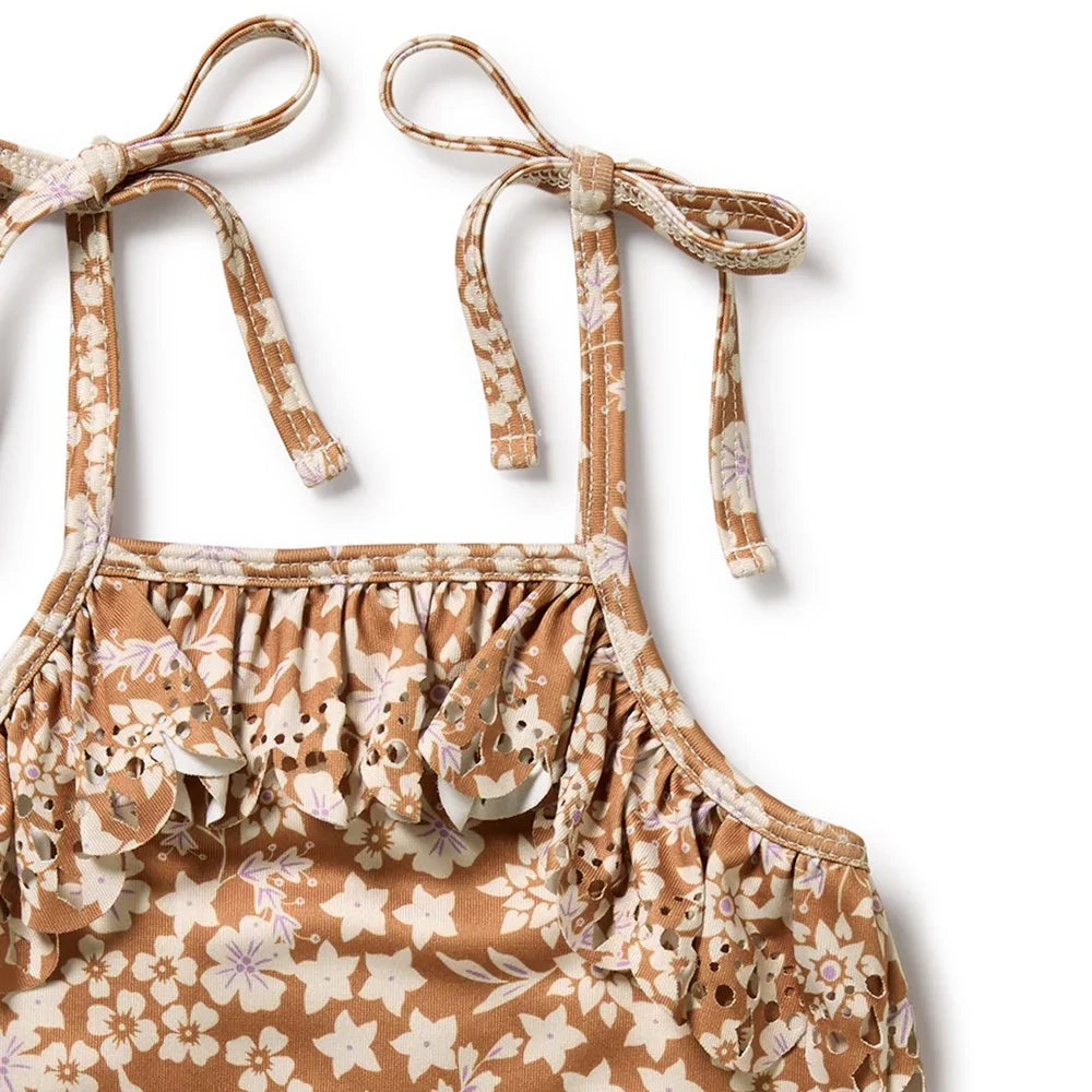Hazel Floral Cutwork Swimsuit | Wilson + Frenchy