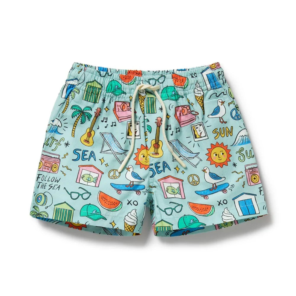 Sun Surf & Sea Swim Board Short | Wilson + Frenchy