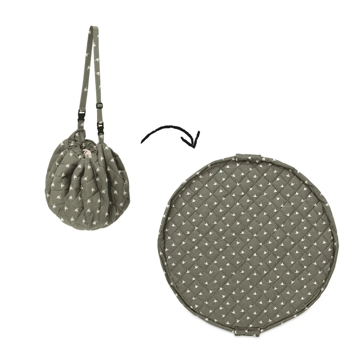 Organic Soft Babymat & Bag | Birds | play&go