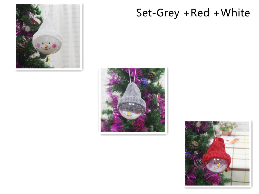 Snowman Christmas Ball Ornaments