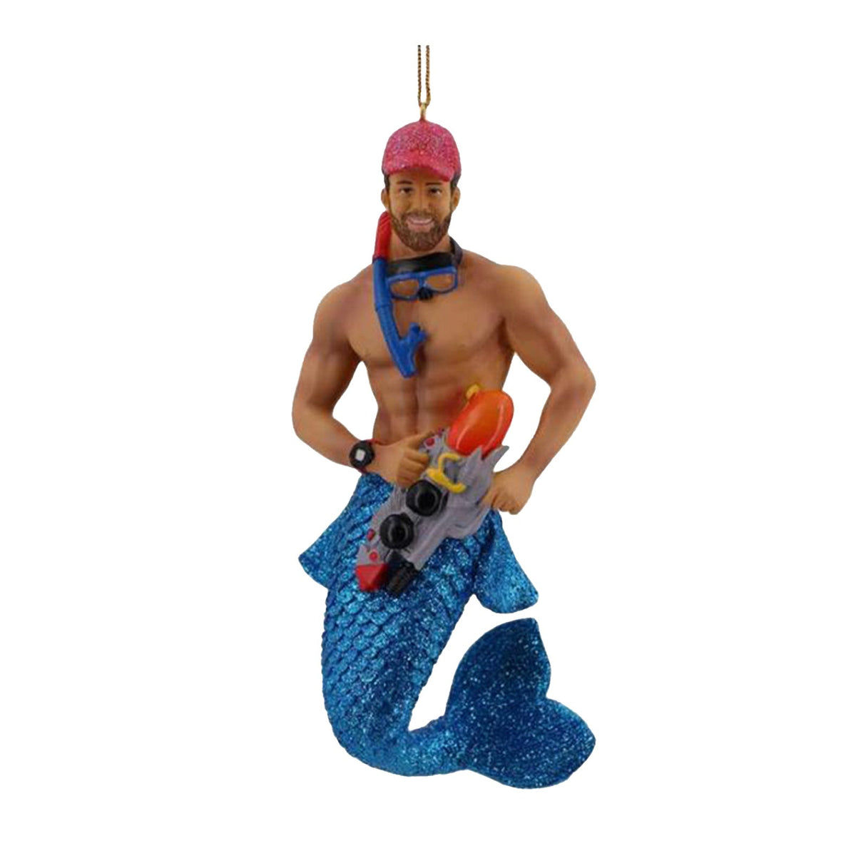 Christmas Merman Gift Ornament Pendant Interior