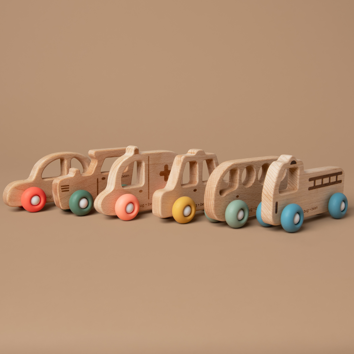 bug + bean kids - Wooden Car Toy - Ages 1+