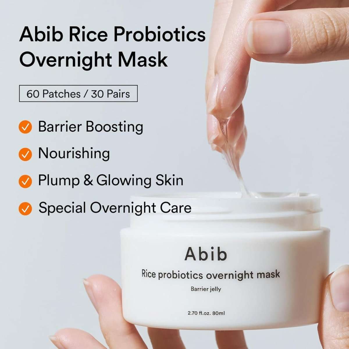 Abib Rice Probiotics Overnight Mask - Barrier Jelly 80ml