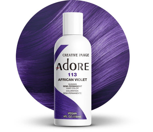 Adore Semi-Permanent Hair Color - 113 African Violet 4 oz