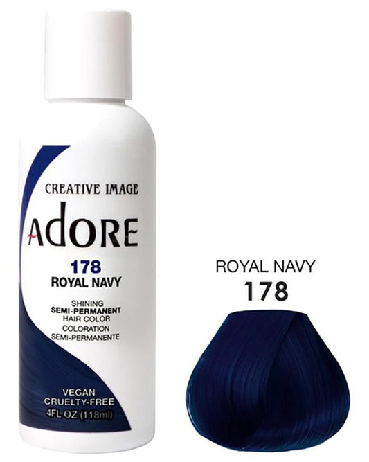 Adore Semi-Permanent Hair Color - 178 Royal Navy 4 oz