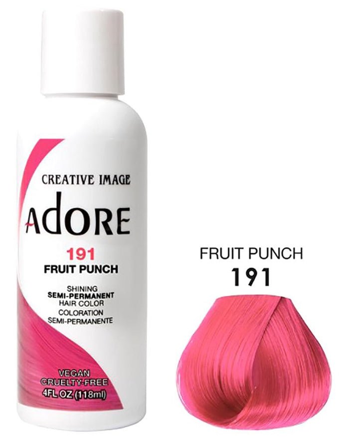ADORE SEMI-PERMANENT HAIR COLOR - 191 FRUIT PUNCH 4OZ