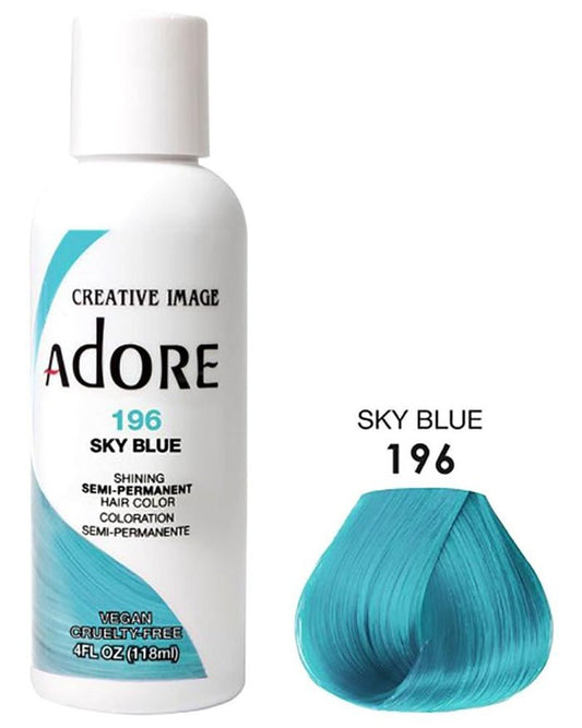Adore Semi-Permanent Hair Color - 196 Sky Blue 4 oz