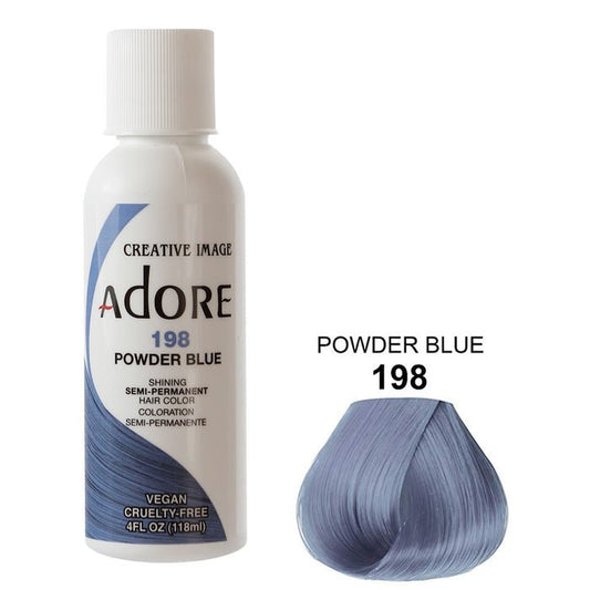 Adore Semi-Permanent Hair Color - 198 Powder Blue 4 oz