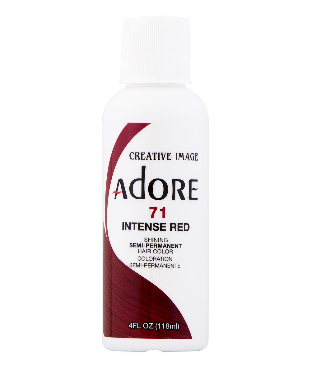 ADORE SEMI-PERMANENT HAIR COLOR - 71 INTENSE RED 4OZ