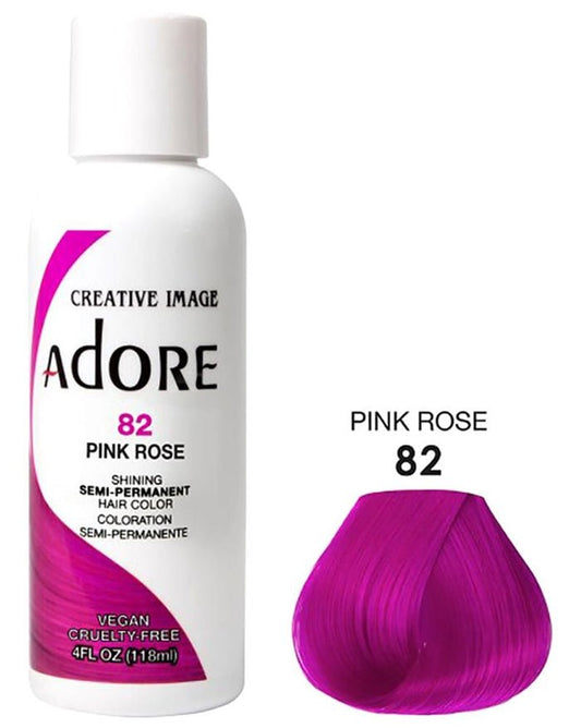 Adore Semi-Permanent Hair Color - 82 Pink Rose 4 oz