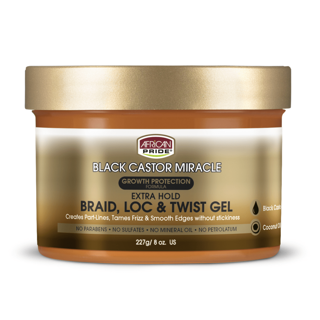 AFRICAN PRIDE BLACK CASTOR LOC TWIST GEL 8OZ