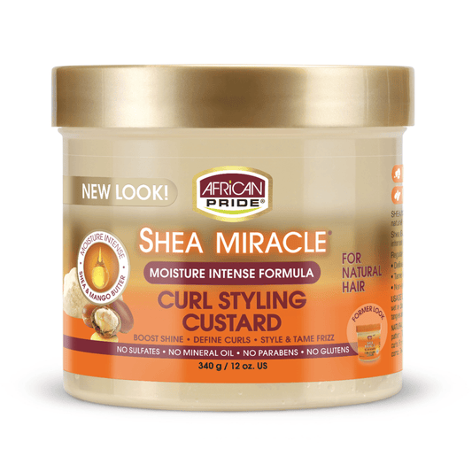 African Pride Shea Miracle Curl Styling Custard 12 oz