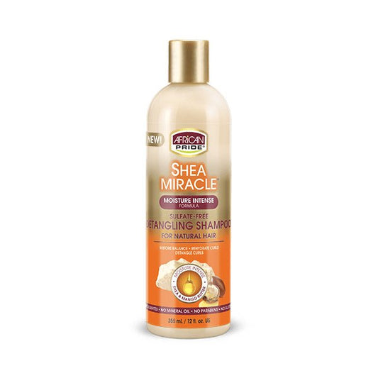 African Pride Shea Miracle Detangling Shampoo 12 oz