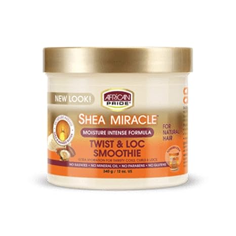 AFRICAN PRIDE SHEA MIRACLE TWIST & LOC SMOOTHIE 12OZ