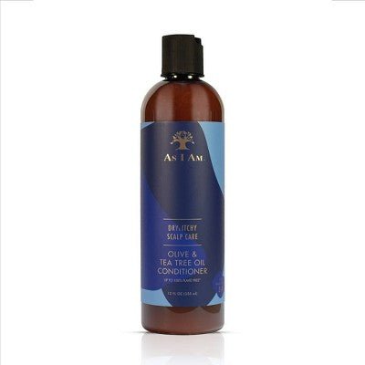 AS I AM DRY & ITCHY SCALP CARE OLIVE & TEA TREE OIL CONDITIONER 12OZ