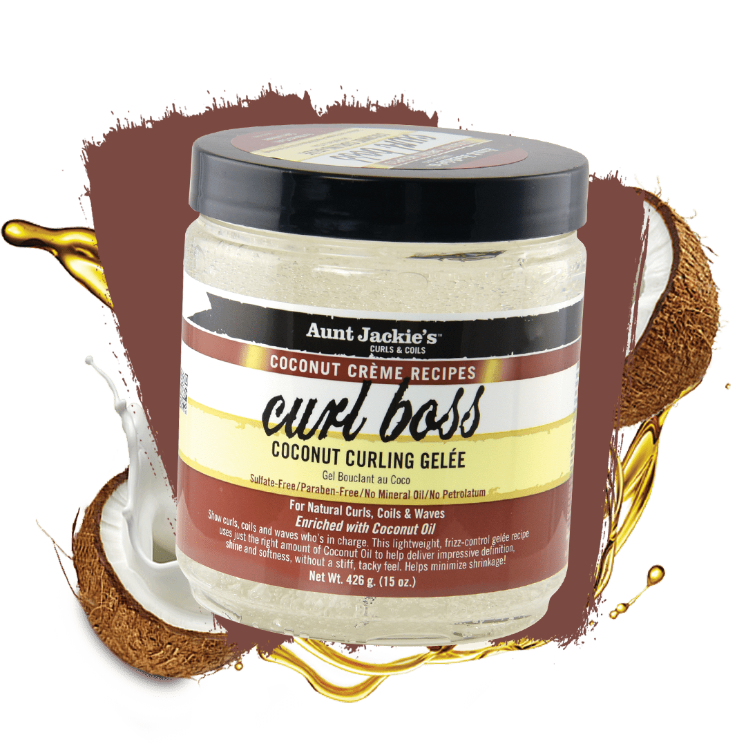 AUNT JACKIE'S CURL BOSS COCONUT CURLING GELEE 15OZ