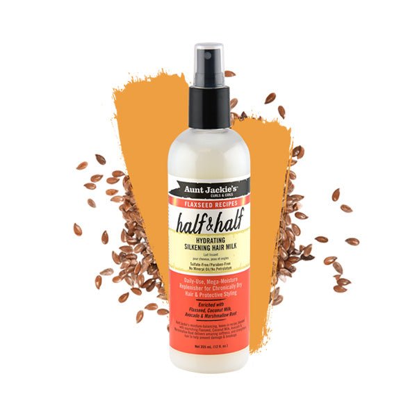 AUNT JACKIE'S HALF&HALF HYDRATING SILKENING HAIR MILK 12OZ