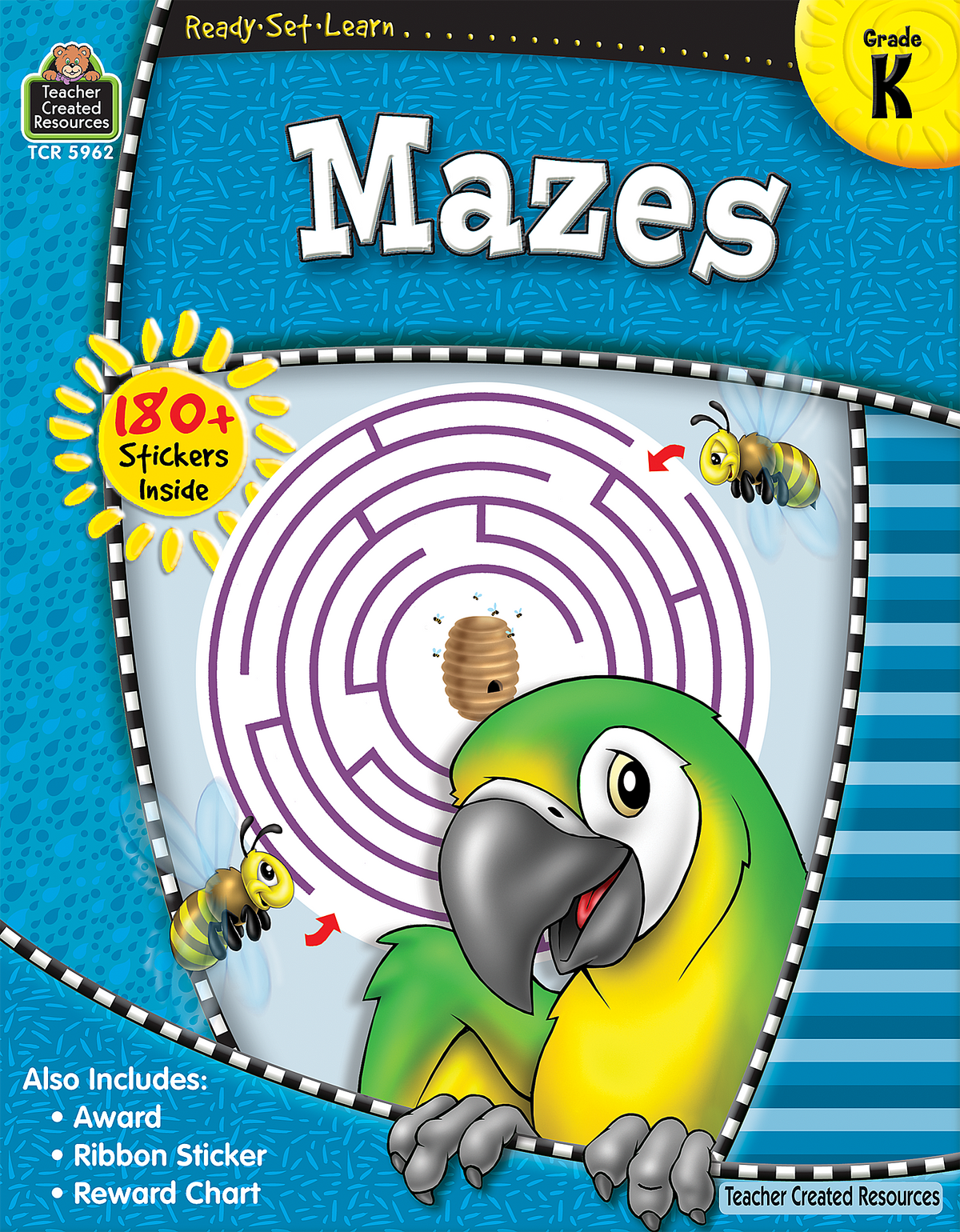 Teacher Created Resources - Ready Set Learn: Mazes Workbook (Gr. K) - Ages 5+