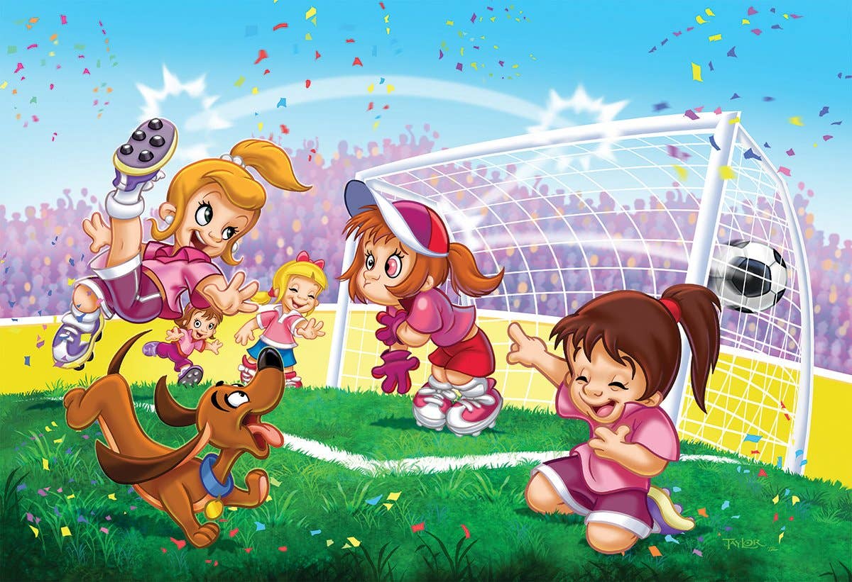 Eurographics Go Girls Go! Soccer 100-Piece Puzzle - Ages 5+