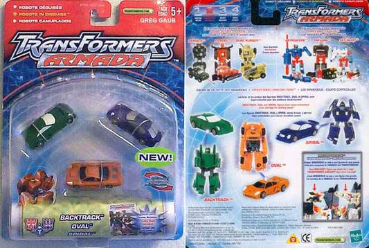 Transformers Armada Mini Cons Set 3 Backtrack Oval Spiral