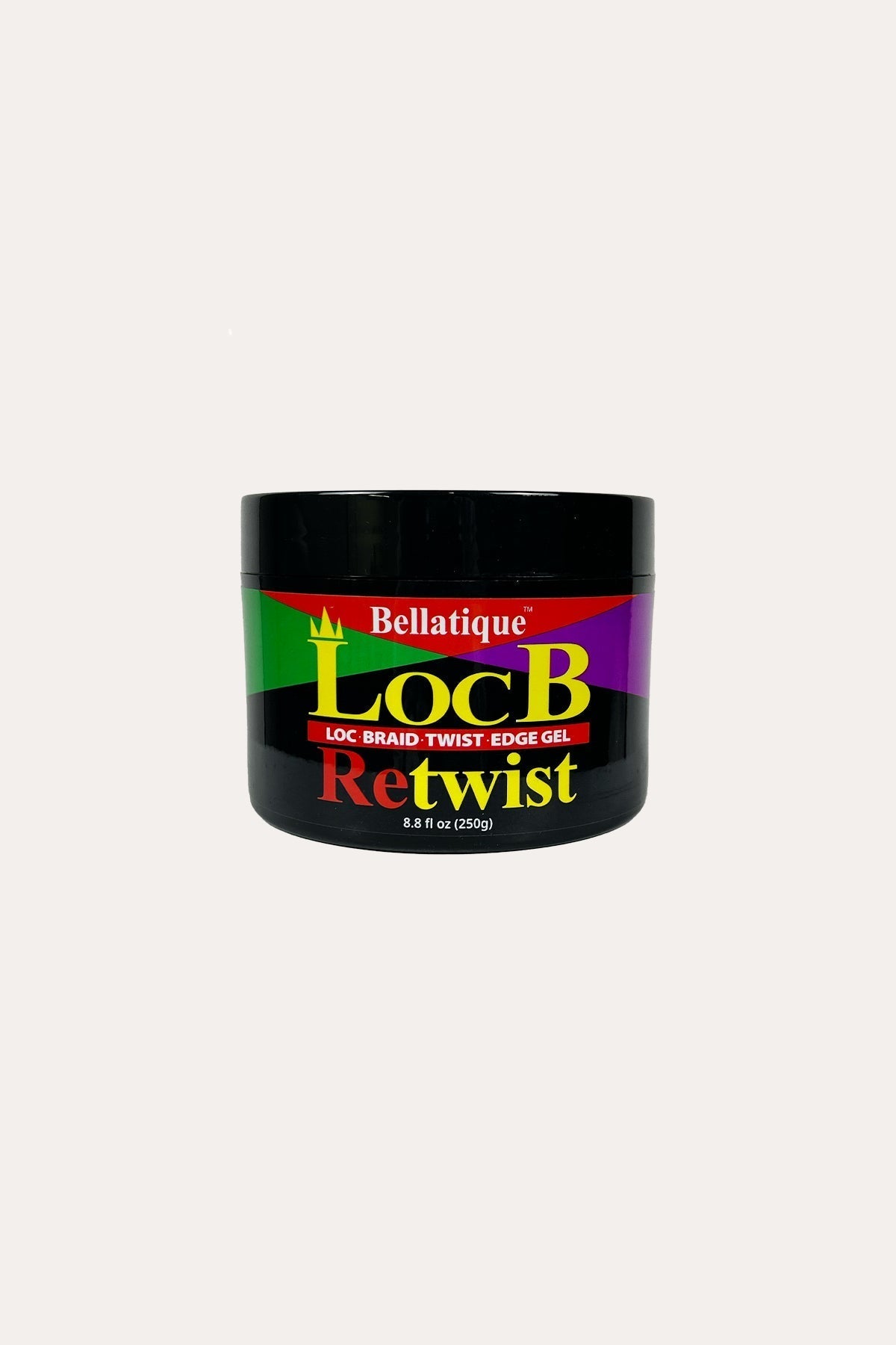 BELLATIQUE LOCB MAXIMUM HOLD LOC BRAID TWIST EDGE GEL 8.8OZ