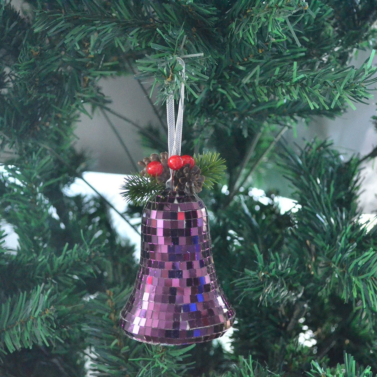 Fashionable Retro Christmas Bell Ornament