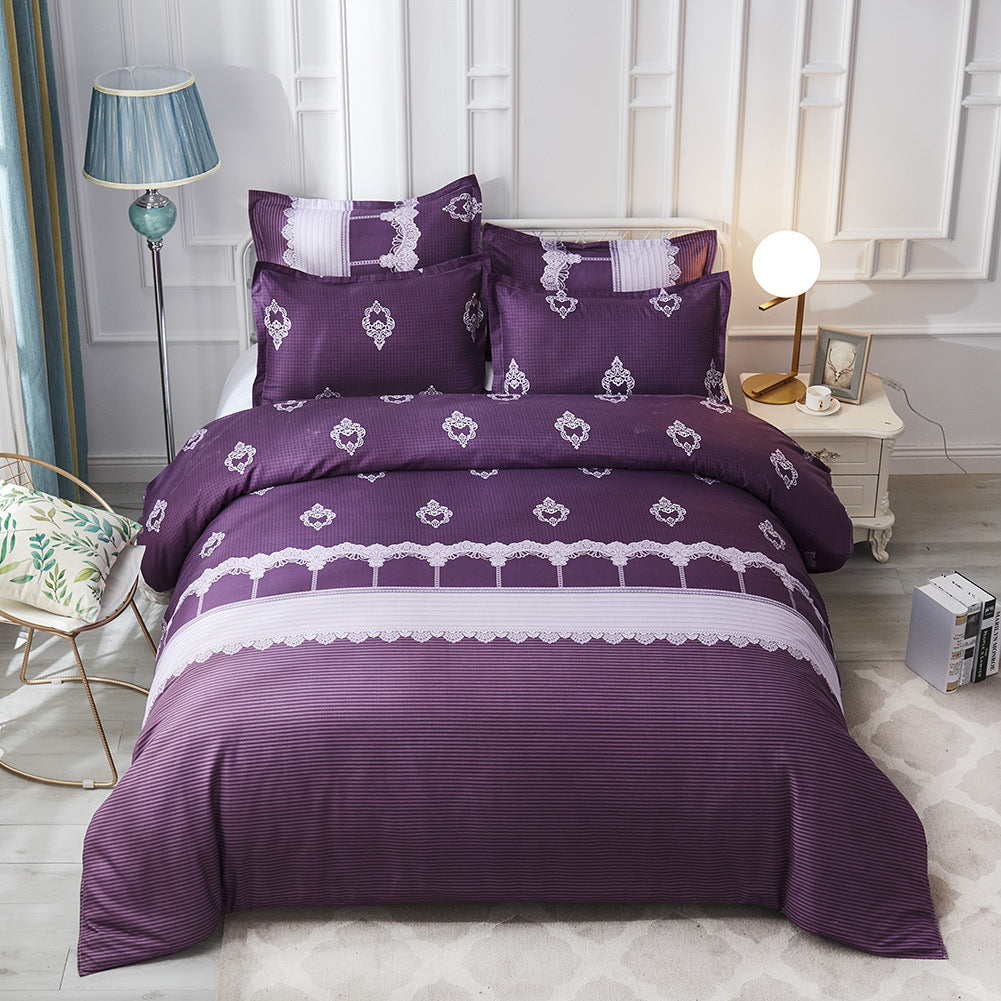 Luxury Printed Duvet Cover Set with Pillowcases