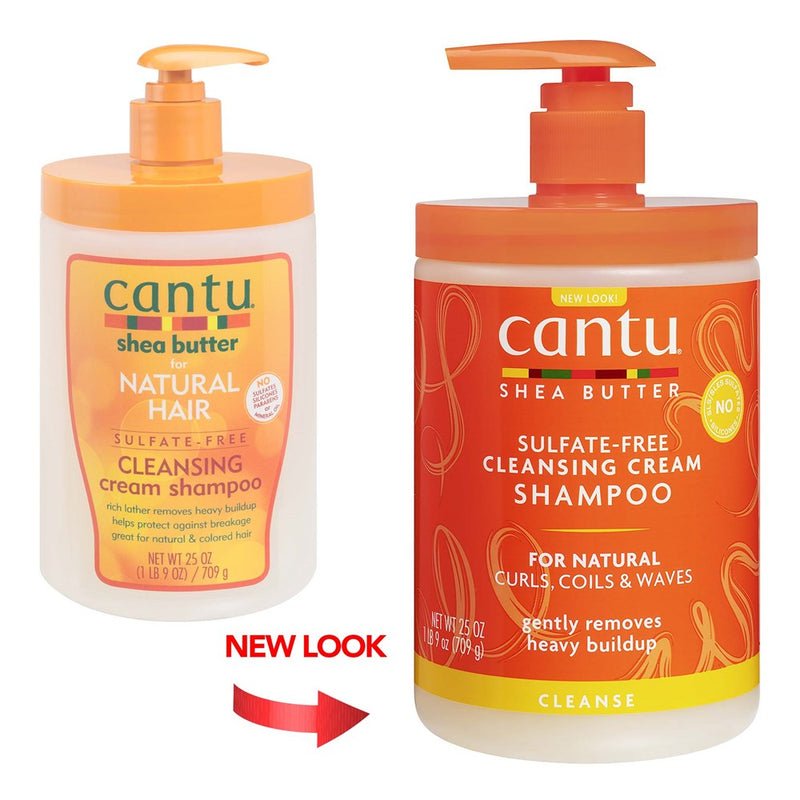 CANTU Shea Butter Sulfate Free Cleansing Cream Shampoo 25 OZ