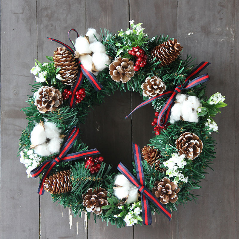 Artificial Christmas Door Wreath Garland Decoration