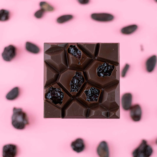 cherry amaretto dark chocolate bar